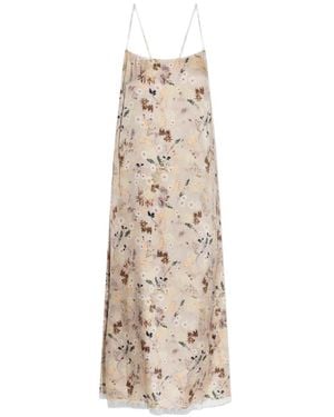 Munthe Robe Barika À Coupe Mi-Longue - White