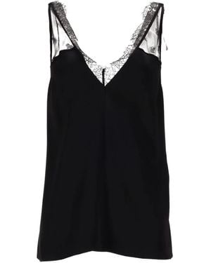 Stella McCartney Envers Satin Slip Top - Black