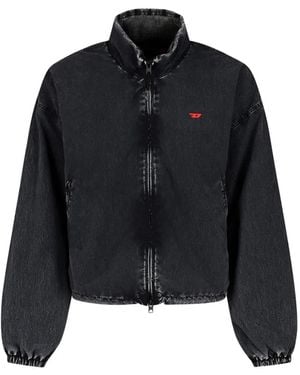 DIESEL Windbreaker Jacket - Black