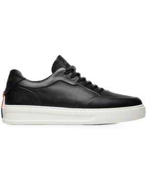 Barracuda Perforated-Detail Lace-Up Sneakers - Black