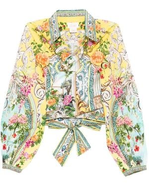 CAMILLA Tales Of Topkapi Palace Tied Shirt - Metallic
