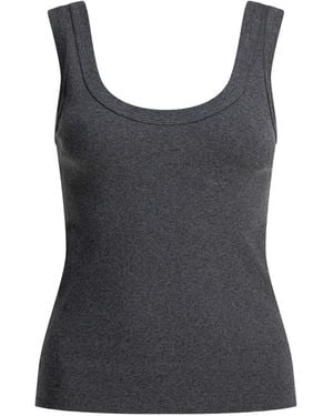 Brunello Cucinelli Scoop neck top - Schwarz