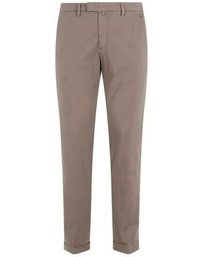 Briglia 1949 Logo-Patch Cuffed Trousers - Grey