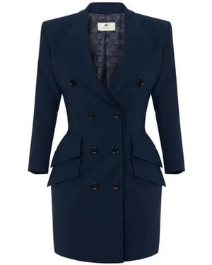 Elisabetta Franchi Coat Dress - Blue