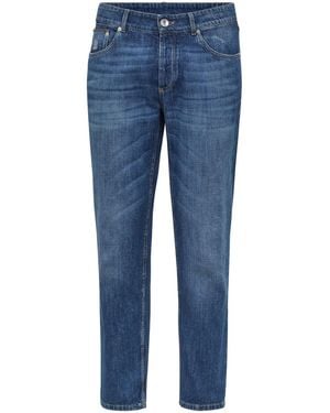Brunello Cucinelli Traditional Fit Trousers - Blue