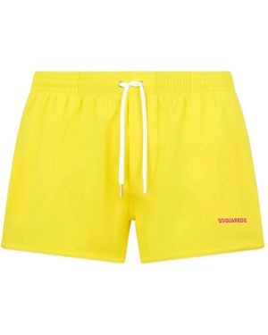 DSquared² Costume Da Bagno Con Logo - Giallo