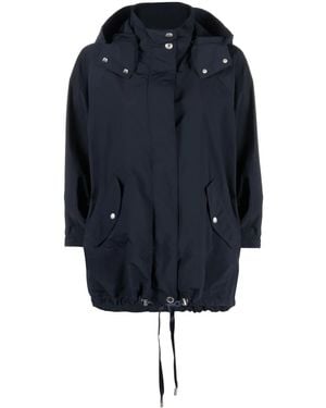 Woolrich Drawstring Hooded Parka - Blue