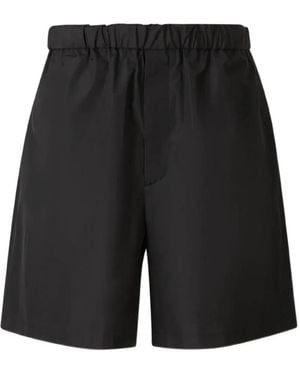Jil Sander Elasticated-Waistband Shorts - Black