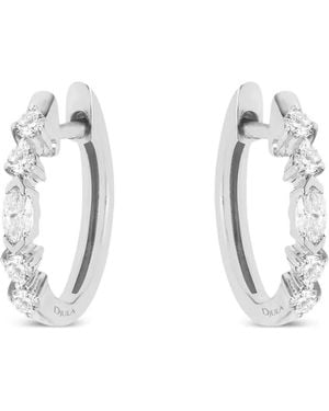 Djula Fairytale Creolen Mit Diamanten - Weiß