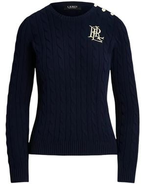 Ralph Lauren Jersey Con Detalle De Botones - Azul