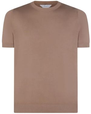 Malo Knitted T-Shirt - Brown
