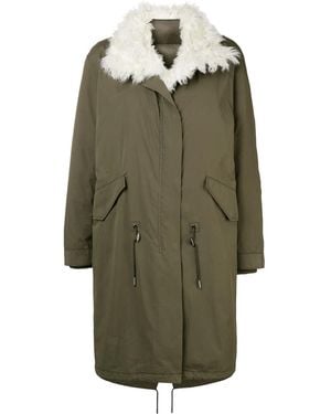Yves Salomon Padded Military Parka - Green