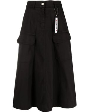Love Moschino High-Waisted A-Line Skirt - Black