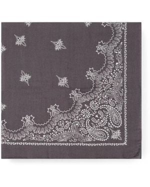 Destin Judy Bandana-Print Scarf - Grey