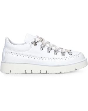 Fracap Magnifico Lace-Up Leather Sneakers - White