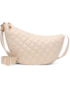 MZ Wallace Small Metro Smile Quilted Crossbody Bag - Natural