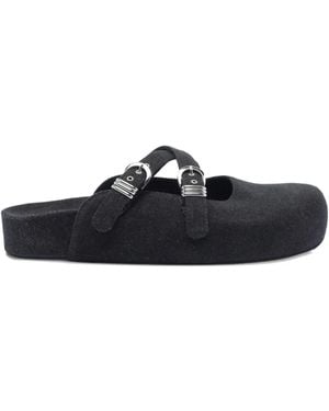 Vic Matié Buckle-strap Mules - ブルー