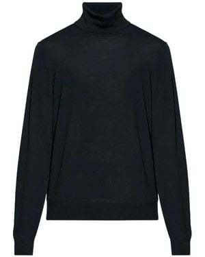 Tom Ford Jersey De Punto Con Cuello Vuelto - Azul