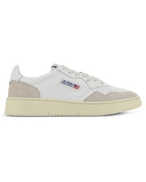 Autry Medalist Leather Trainers - White
