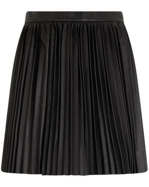 RED Valentino Pleated Mini Skirt - Black