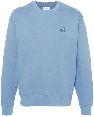 Maison Kitsuné Sweatshirt With Logo - Blue
