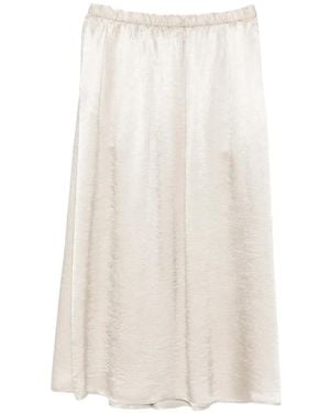 Enza Costa Satin Skirt - White