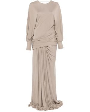 Christopher Esber Draped Jersey Dress - Natural