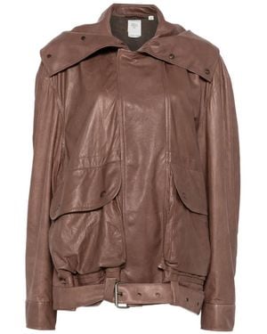 Calvin Klein Belted Oversized Jacket - Brown