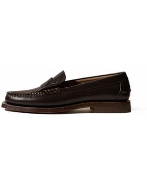 Hereu Sineu Interlaced-Detail Loafers - White