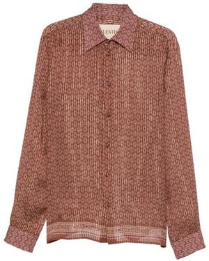 Valentino Garavani Patterned Shirt - Brown