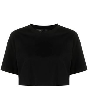 FEDERICA TOSI クロップド Tシャツ - ブラック