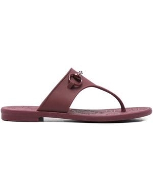 Gucci 'Horsebit' Sandalen - Lila