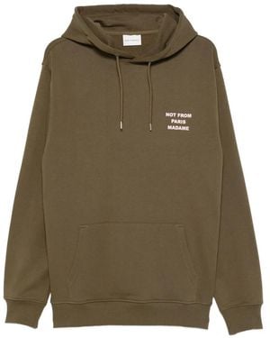 Drole de Monsieur Le Slogan Cotton Hoodie - グリーン