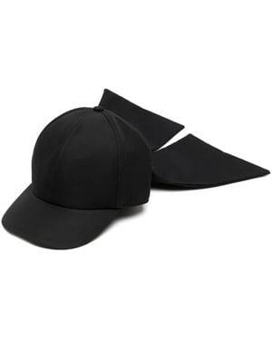Sacai Rear Bow Cap - Black