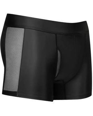 Maison Close Chambre Noire Mesh-Panel Boxers - Black