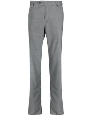 PT Torino Straight-Leg Virgin-Wool Trousers - Grey