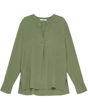 Maliparmi V-Neck Long-Sleeve Shirt - Green