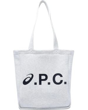A.P.C. Bolso shopper x Asics - Blanco