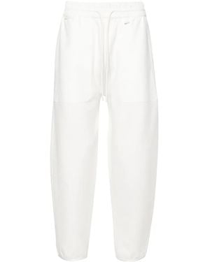 Moncler Pantaloni Sportivi A Inserti - Bianco
