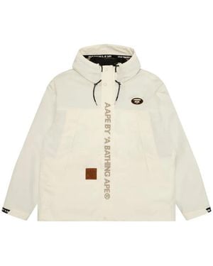 Aape By A Bathing Ape Moonface Reversible Camouflage-Print Jacket - White