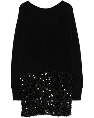 jucca approved Knitted Wool Mini Dress - Black