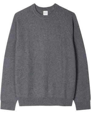 Paul Smith Ribbed Crew-Neck Jumper - Grey