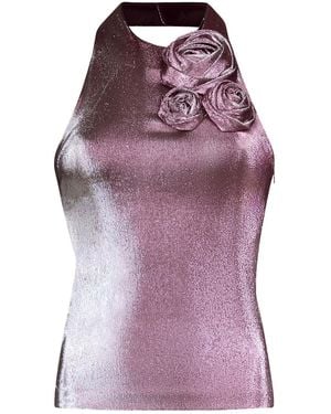 Area Halterneck Top - Purple