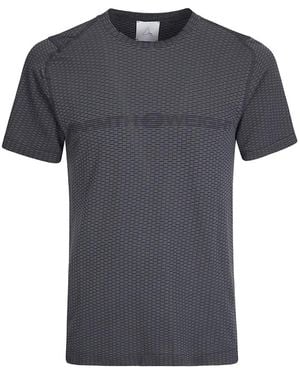 ROA Hive Dryarn T-Shirt Met Textuur - Grijs