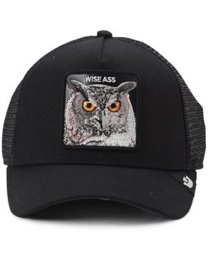 Goorin Bros Owl-Patch Mesh-Panel Cap - Black