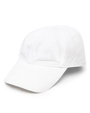Balenciaga Embroidered-Logo Baseball Cap - White