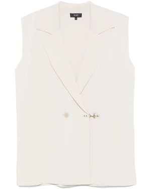 Fay Chaleco con doble botonadura - Neutro