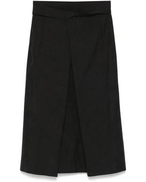 YMC Falda Midi George - Negro