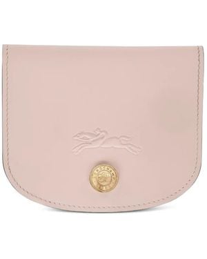 Longchamp Embossed-Logo Cardholder - Pink