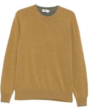 Altea Elbow-Patch Crew-Neck Sweater - Natural